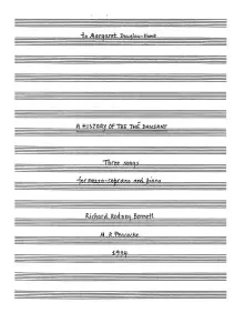 Richard Rodney Bennett: A History Of The The Dansant