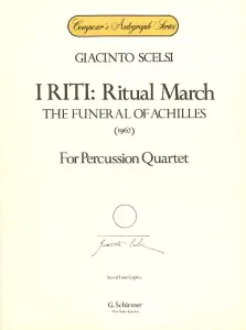 Giacinto Scelsi: I Riti - Ritual March (Percussion Quartet)