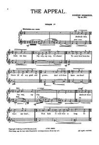 Goossens Three Songs Op. 26 String Quartet Accompaniment Pts