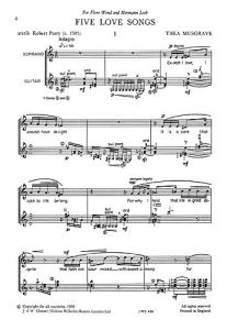 Musgrave: Five Love Songs
