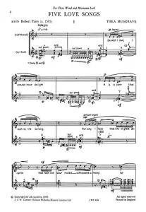 Musgrave: Five Love Songs