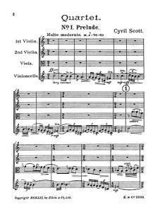 Scott: String Quartet No.1 (Score)