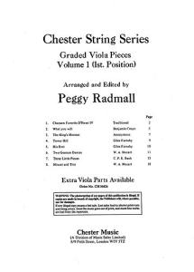 Peggy Radmall: Chester String Series Viola Book 1 (Viola/Piano)