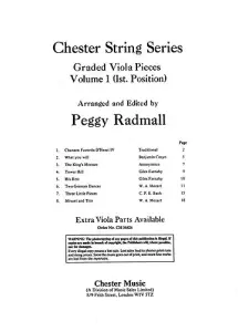 Peggy Radmall: Chester String Series Viola Book 1 (Viola/Piano)
