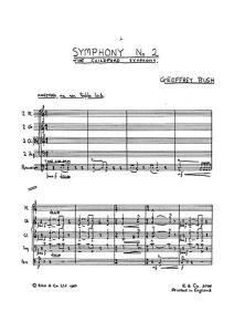 Geoffrey Bush: Symphony No.2 (Score)