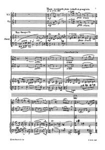 Scott: Sonata For Two Violins And Piano (Score and Parts)