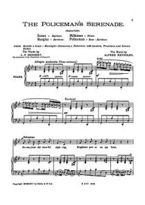 Reynolds The Policemans Serenade Vocal Score