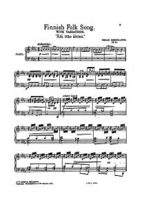 Merikanto: Finnish Folk Song Variations for Piano
