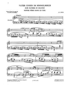 J.S.Bach/Walter Rummel: Our Father In Heaven