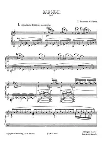 Malipiero: Barlumi for Piano