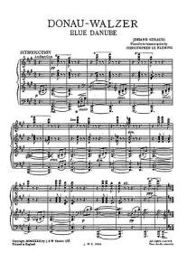 Johann Strauss II: The Blue Danube Waltz For Piano.