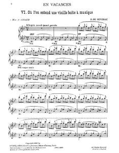 Severac: Musical Box (Piano)