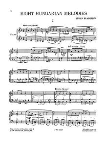 Bradshaw: Eight Hungarian Melodies for Piano