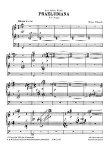 Chapple: Praeludiana for Organ