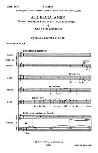 Kenneth Leighton: Alleluia, Amen (Festival Anthem)
