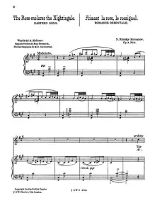 Nikolai Rimsky-Korsakov: The Rose Enslaves The Nightingale (Voice/Piano)