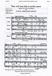 Samuel Sebastian Wesley: Thou Wilt Keep Him (SATB)