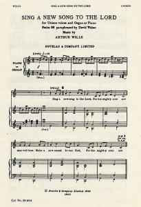 Wills: Sing A New Song To The Lord