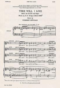 Herbert Howells: Thee Will I Love