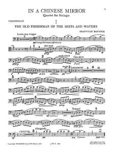 Granville Bantock: In A Chinese Mirror for String Quartet (Parts)
