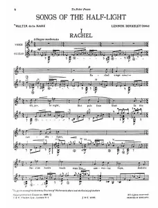 Lennox Berkeley: Songs Of The Half-Light Op.65