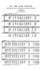 Antonin Dvorak: Love-promise (Ttbb)