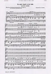 John Stainer: Ye Shall Dwell In The Land