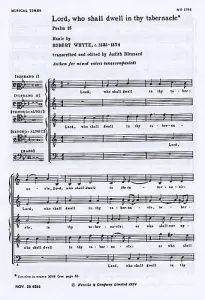 Robert Whyte: Lord, Who Shall Dwell In Thy Tabernacle