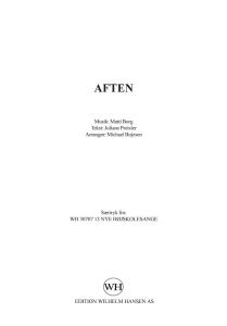 Matti Borg:Aften (SSAA)