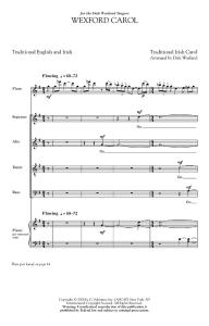Wexford Carol (SATB)