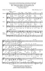 Kirke Mechem: By The Rivers Of Babylon