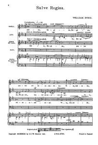 Byrd: Salve Regina for SATB Chorus