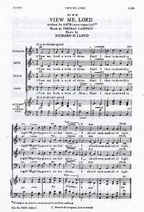 Richard H. Lloyd: View Me Lord