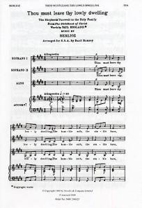 Hector Berlioz: Thou Must Leave Thy Lowly Dwelling (SSA)