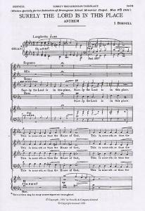 I. Burnell: Surely The Lord Is In This Place