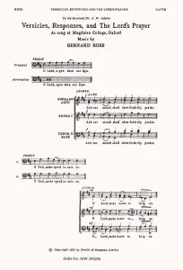 Bernard Rose: Versicles, Responses And The Lord's Prayer