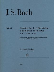 Johann Sebastian Bach: Sonatas for Violin and Piano (Harpsichord) 1-3 BWV 1014-1