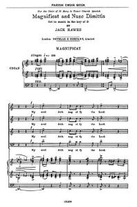 Jack Hawes: Magnificat And Nunc Dimittis In D (SATB)