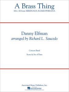 Danny Elfman: A Brass Thing (From 'serenada Schizophrana') Score Concert Band