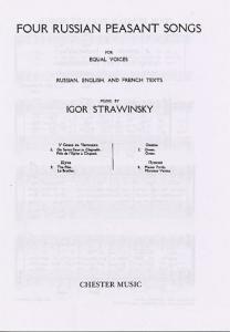 Igor Stravinsky: Four Russian Peasant Songs (Upper or Lower Voices)