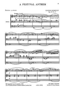 Lennox Berkeley: A Festival Anthem Op.21 No.2
