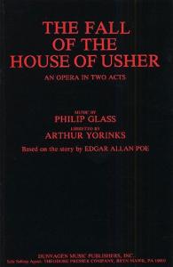 Glass The Fall Of The House Of Usher (e) Libretto