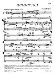 Thea Musgrave: Impromptu No.2 (Parts)
