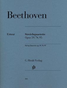 Ludwig van Beethoven: String Quartets op. 59, 74, 95