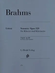 Johannes Brahms: Sonatas For Piano And Clarinet Op. 120 (Henle Urtext Edition)
