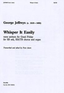 George Jeffreys: Whisper It Easily