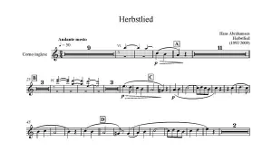 Hans Abrahamsen: Hans Abrahamsen: Herbstlied - Version 2009 (Parts)