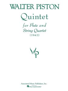 Walter Piston: Quintet For Flute And String Quartet (Score)