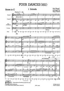 Paul Peuerl: Four Dances - Brass Quartet (Just Brass No.27)