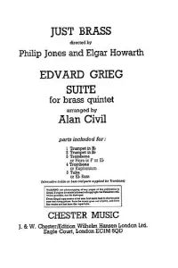 Edvard Grieg: Brass Suite (Just Brass No.19)